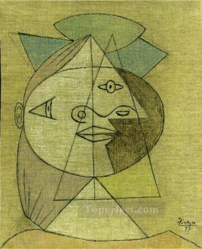  walter - Head Woman Marie Therese Walter 1937 cubist Pablo Picasso